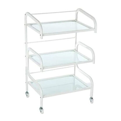 3 layer multipurpose glass trolley